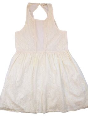 Abercrombie & Fitch Ivory Lace Mini Dress Small Halter Open Back